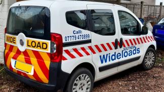 Van wrap with reflector road safety films